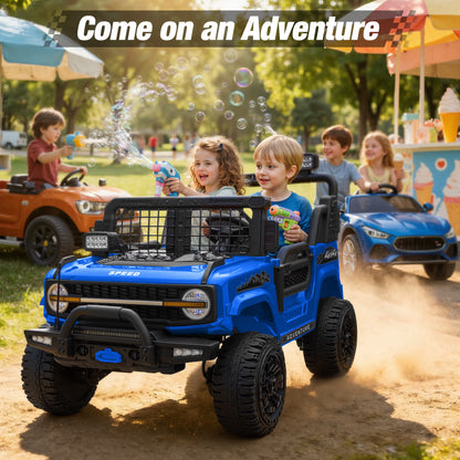 24V Electric Ride-On Truck – Powerful 4WD Adventure Vehicle with Dual Motor Drive, Spacious 2-Seater Design & Parent Remote Control
