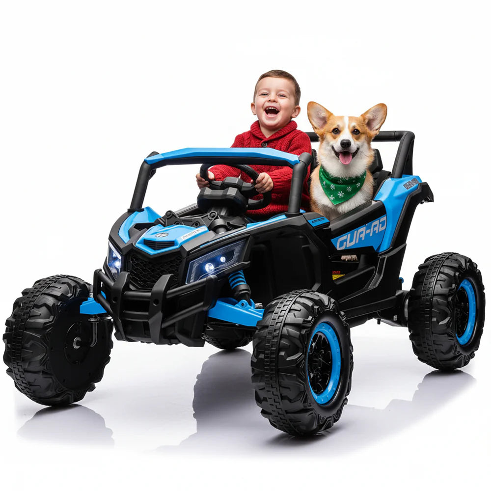 24V Kids Ride on UTV Car Toy W/Remote Control 2×200W Motor Electric Vehicle Spring Suspension & LED Lights Off-Road Toy