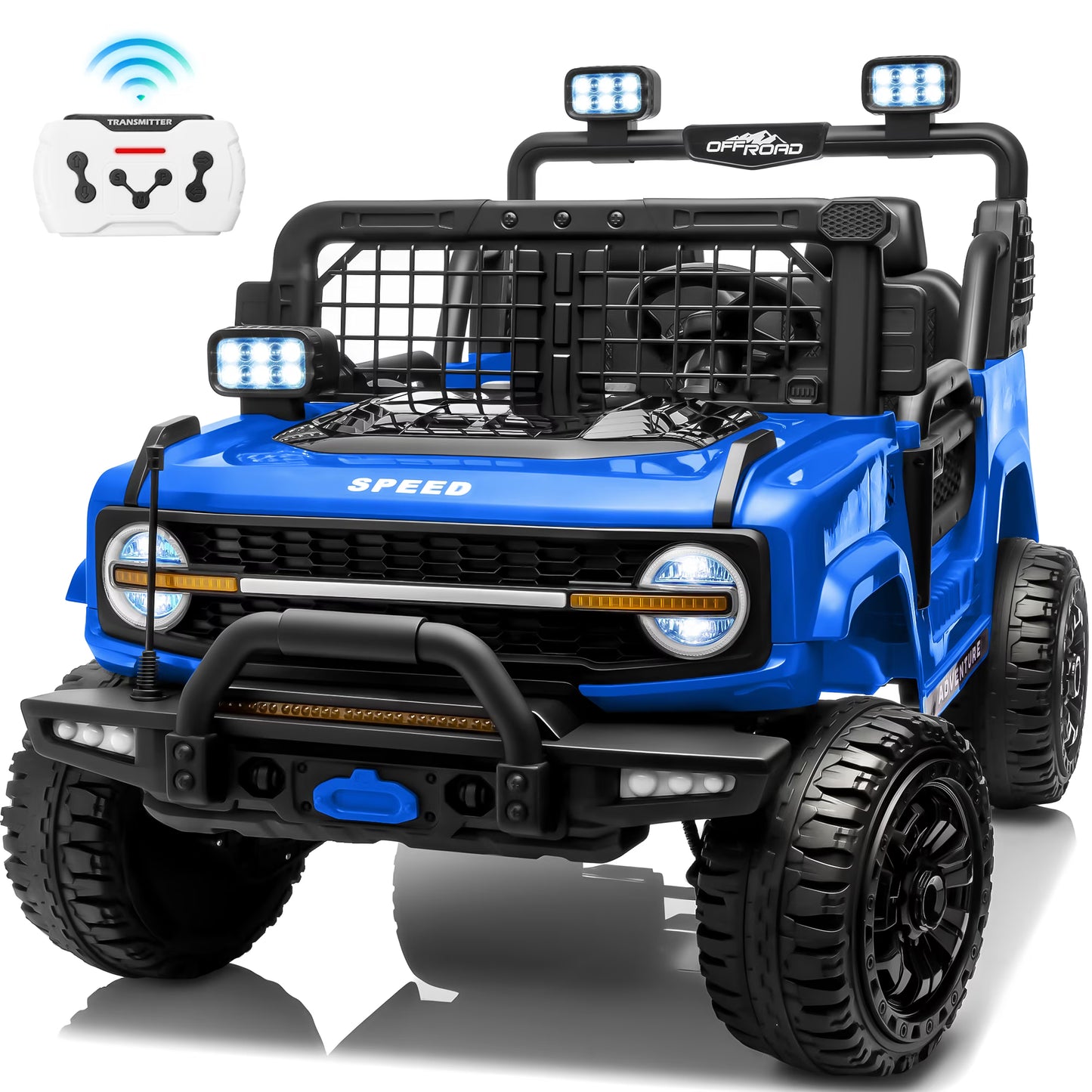 24V Electric Ride-On Truck – Powerful 4WD Adventure Vehicle with Dual Motor Drive, Spacious 2-Seater Design & Parent Remote Control