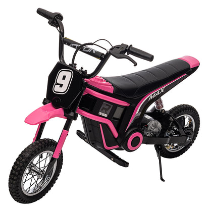 Ride on Motorcycle for Kids Electric Dirt Bike 24-Volt 350-Watt Kid'S Toys up to 14.29 MPH, 2-Speed Modes, Max Load 135 Lbs