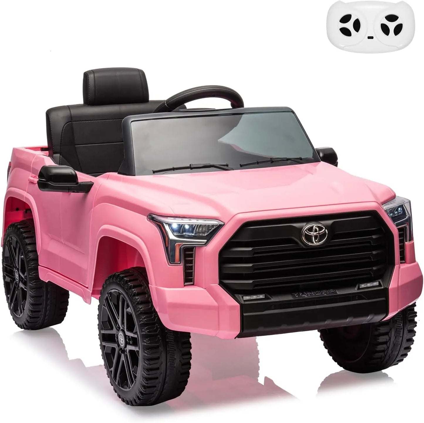 Electric Car for Kids Ride on Toys 12V Electric Truck Off-Road Kids Pickup Car with Remote Control LED Headlights 3 Speeds