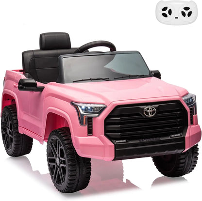Electric Car for Kids Ride on Toys 12V Electric Truck Off-Road Kids Pickup Car with Remote Control LED Headlights 3 Speeds