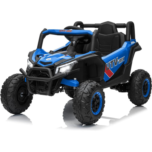 12V Kids Ride on Car,Utv Truck with Remote Control,4Wd/2Wd Switchable,Electric Vehicle with 4 Spring Suspension for Ages 3-8 Y