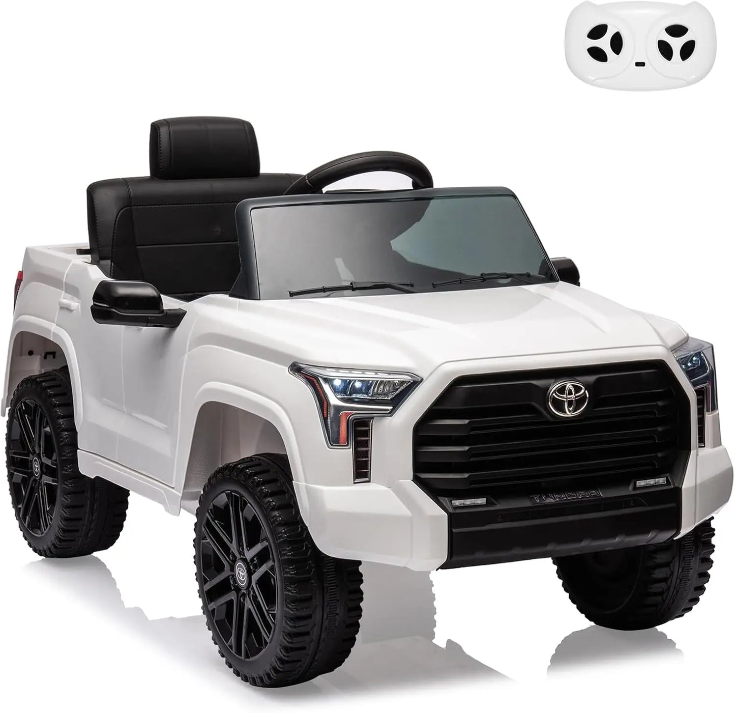 Electric Car for Kids Ride on Toys 12V Electric Truck Off-Road Kids Pickup Car with Remote Control LED Headlights 3 Speeds