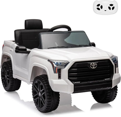 Electric Car for Kids Ride on Toys 12V Electric Truck Off-Road Kids Pickup Car with Remote Control LED Headlights 3 Speeds