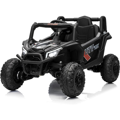 12V Kids Ride on Car,Utv Truck with Remote Control,4Wd/2Wd Switchable,Electric Vehicle with 4 Spring Suspension for Ages 3-8 Y