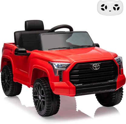 Electric Car for Kids Ride on Toys 12V Electric Truck Off-Road Kids Pickup Car with Remote Control LED Headlights 3 Speeds