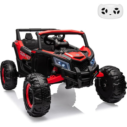 24V Kids Ride on UTV Car Toy W/Remote Control 2×200W Motor Electric Vehicle Spring Suspension & LED Lights Off-Road Toy