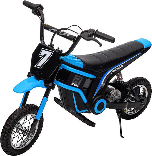 Ride on Motorcycle for Kids Electric Dirt Bike 24-Volt 350-Watt Kid'S Toys up to 14.29 MPH, 2-Speed Modes, Max Load 135 Lbs
