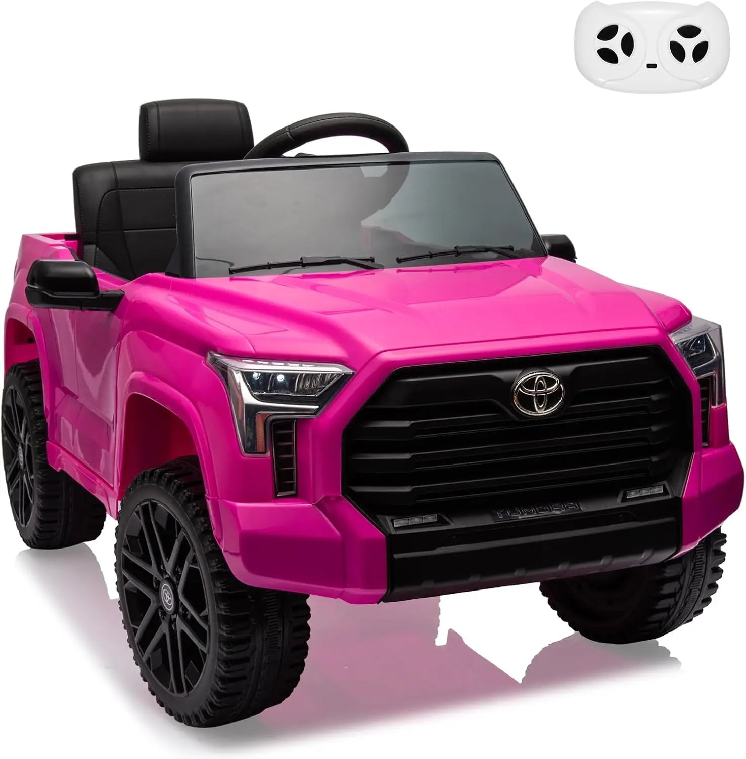 Electric Car for Kids Ride on Toys 12V Electric Truck Off-Road Kids Pickup Car with Remote Control LED Headlights 3 Speeds