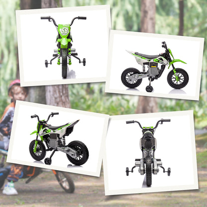 Kids Electric ATV Ride-On Bike – Twist-Start Handlebar, Bluetooth Music, Training Wheels & Safe Suspension