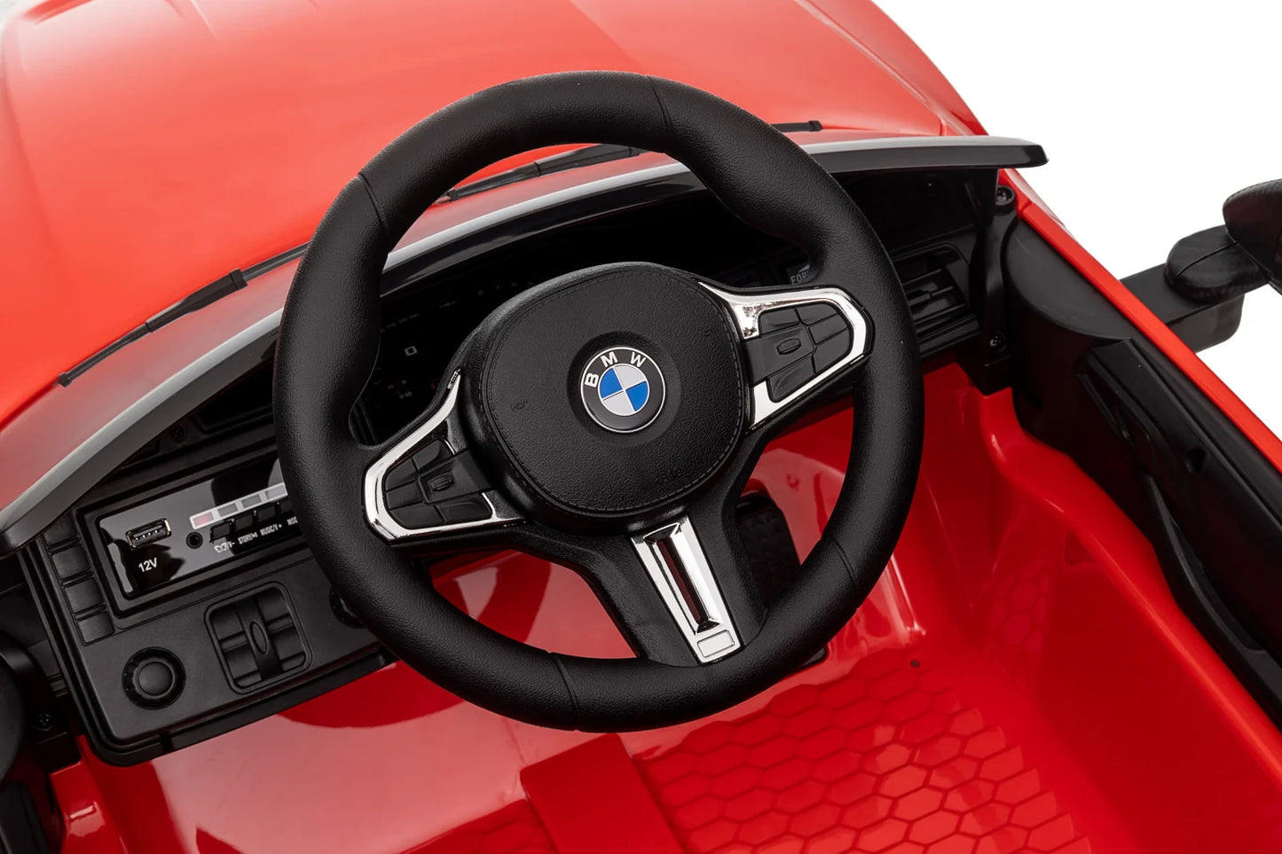 BMW M4 Kids Ride-On Car – 12V  Electric Sports Car with Remote Control, Safety Belt & LED Fun