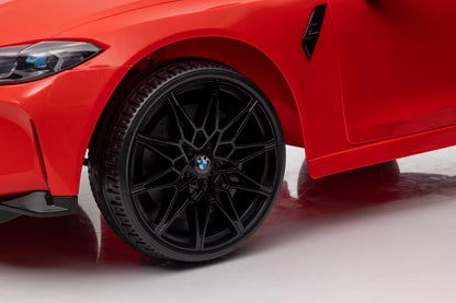 BMW M4 Kids Ride-On Car – 12V  Electric Sports Car with Remote Control, Safety Belt & LED Fun