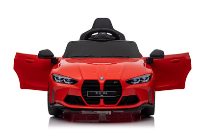 BMW M4 Kids Ride-On Car – 12V  Electric Sports Car with Remote Control, Safety Belt & LED Fun