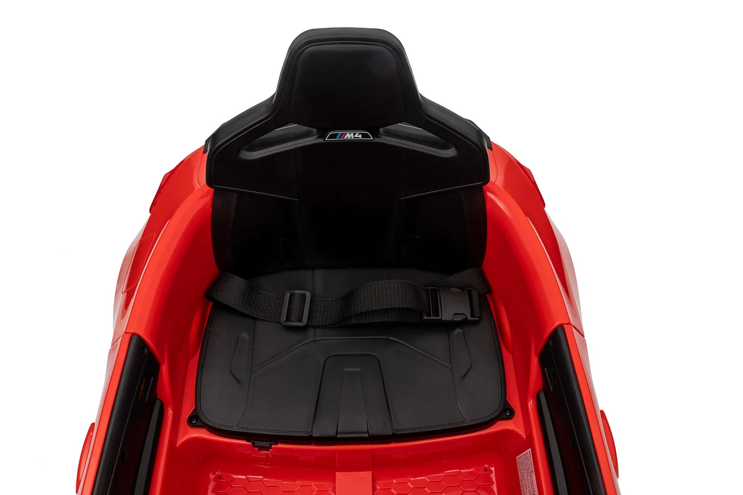 BMW M4 Kids Ride-On Car – 12V  Electric Sports Car with Remote Control, Safety Belt & LED Fun