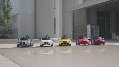 BMW M4 Kids Ride-On Car – 12V  Electric Sports Car with Remote Control, Safety Belt & LED Fun
