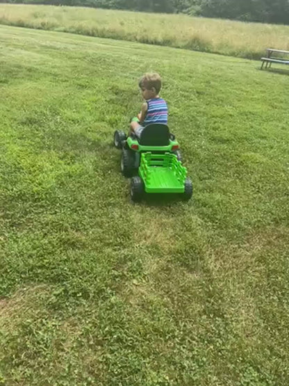 24V Kids Ride-On Tractor with Detachable Trailer – 400W Power, Remote Control & Bluetooth Music