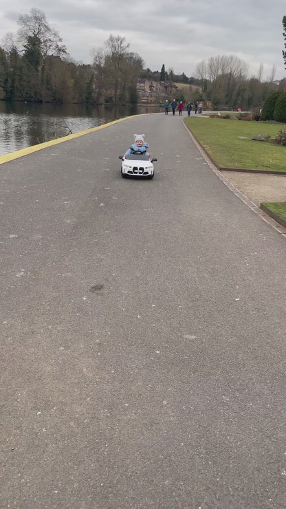BMW M4 Kids Ride-On Car – 12V  Electric Sports Car with Remote Control, Safety Belt & LED Fun