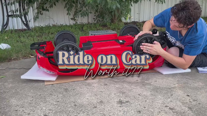 BMW M4 Kids Ride-On Car – 12V  Electric Sports Car with Remote Control, Safety Belt & LED Fun