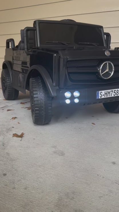 Mercedes-Benz Unimog 12V Kids Ride-On Truck – Licensed Electric Vehicle with Remote Control, LED Lights & Safe Driving System
