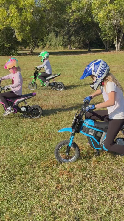 Ride on Motorcycle for Kids Electric Dirt Bike 24-Volt 350-Watt Kid'S Toys up to 14.29 MPH, 2-Speed Modes, Max Load 135 Lbs