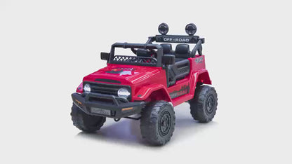 Kids Ride-On Truck – Electric 12V Battery Powered Toy Car with Remote Control, Bluetooth, Suspension & LED Lights