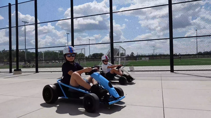 Ride on Go Kart for Teens 24V 2 X 300W Extra Powerful Motors Electric Karts with Slow Start Outdoor Ride on Toy for Kids 8-11Y