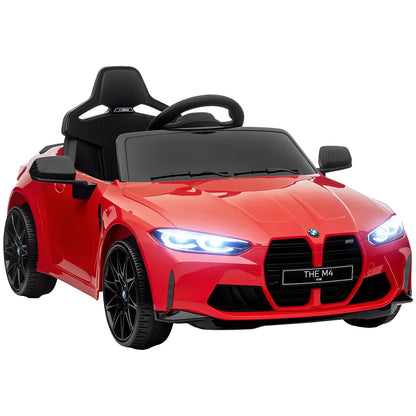 BMW M4 Kids Ride-On Car – 12V  Electric Sports Car with Remote Control, Safety Belt & LED Fun