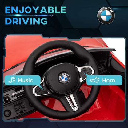 BMW M4 Kids Ride-On Car – 12V  Electric Sports Car with Remote Control, Safety Belt & LED Fun