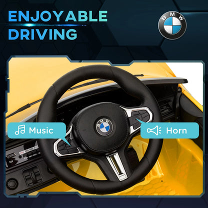 BMW M4 Kids Ride-On Car – 12V  Electric Sports Car with Remote Control, Safety Belt & LED Fun