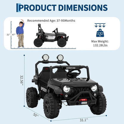 Powerful Kids Ride-On Jeep 24V Electric Toy Car for Outdoor Adventures